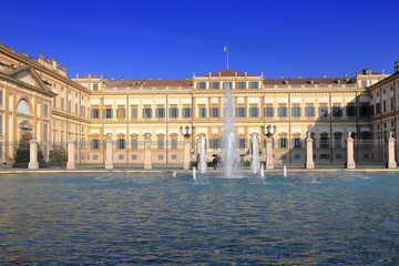 Fototapeta na wymiar Villa reale di Monza in Italia, Royal Villa in Monza in Italy 