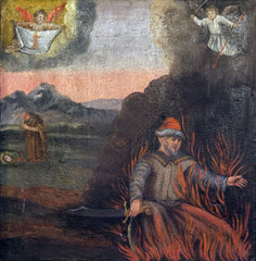 Martyrdom and Death of St. Barbara, altarpiece in the Church of the Saint Barbara in Velika Mlaka, Croatia 