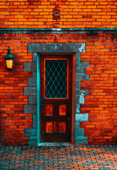 america,architecture,background,beautiful,beautiful wall,beauty,brick,building,city,closed,color,colorful background,concept design,construction,design,detail,door,doors,entrance,exterior,front,gate,h