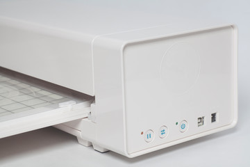 Fototapeta premium Cutting plotter flatbed machine