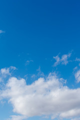 Some clouds in the sky. Background texture