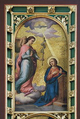 Annunciation, altar of Virgin Mary in Zagreb cathedral 