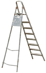 old Ladder Isolated on white
