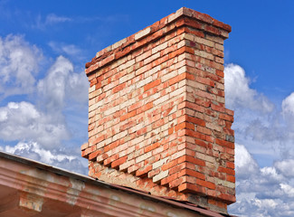 big brick smokestack