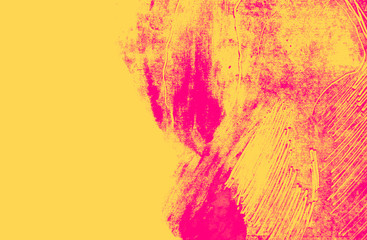 pink coral and orange paint brush strokes background 