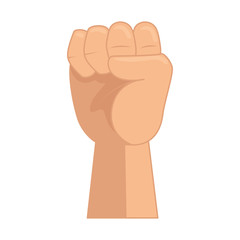 hand up fist icon