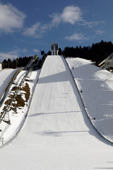 Ski jump stadium in Garmisch-Partenkirchen, Germany