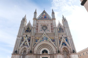 Panoramic view of Cathedral of Orvieto.