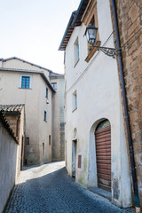 Street of the city Orvieto, Italy, Umbria. 
