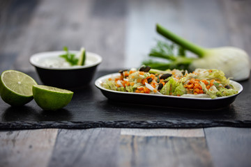  fennel red salad with red lentils