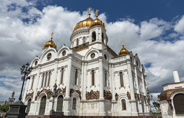 Fototapeta na wymiar Cathedral of Christ the Savior in Moscow. Russia.