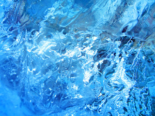 Abstract blue ice background.