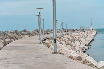 lighthouse on the sea, the road to the lighthouse