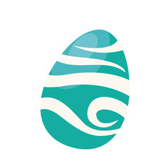 happy easter egg painted