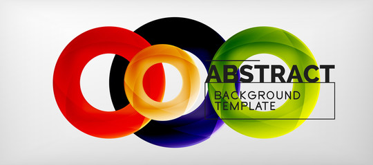 Obraz premium Vector circles abstract background