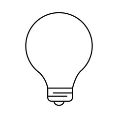 bulb light isolated icon