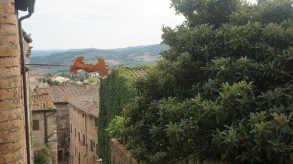 Houses of Italian village, Tuscany, Italy