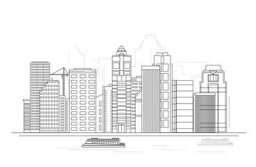 Obraz premium illustration of city