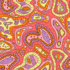 ethnic abstract seamless pattern with african print. Vector illustration