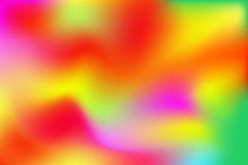 Colorful abstract background of blurry spots. Bright saturated gradient.