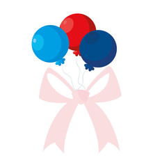 balloons helium party with bow