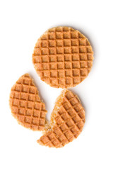 Sweet waffle biscuits.