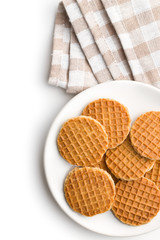 Sweet waffle biscuits.