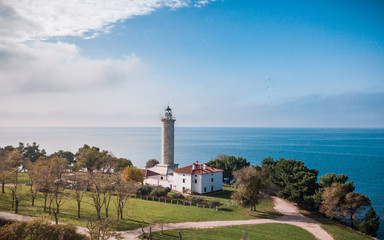 Fototapeta na wymiar Savudria Lighthouse