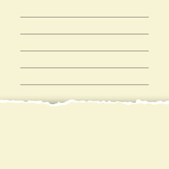 Pastel yellow  texture of torn paper. Preparation for an inscription, a cover, registration, design, banners.Torn paper with copy space for your text.