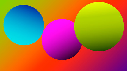 Colorful blurred background with circles. Modern abstract gradient card. Business poster. Vector illustration.  