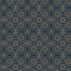 Abstract line art eastern pattern
