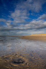 Fototapeta na wymiar Maasvlakte beach near Rotterdam