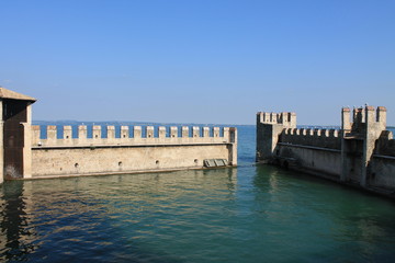 The Scaligera fortress in Sirmione, Italy