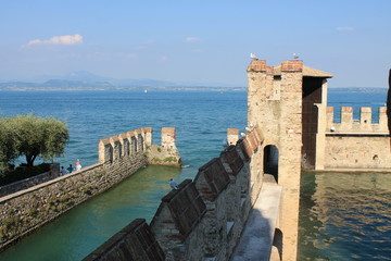 The Scaligera fortress in Sirmione, Italy