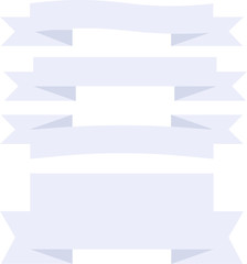 set of vector ribbon banners and icons on white background badge border 