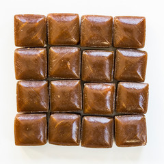 Dutch coffee candy cubes, called Haagse Hopjes