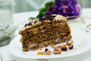 cake with nuts 