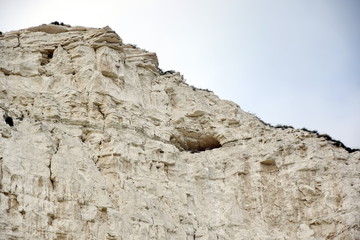 Cape Chirakman Great White Rock Closeup Bulgaria Stock Photo