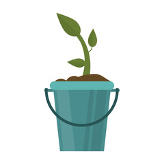 Plant in bucket symbol