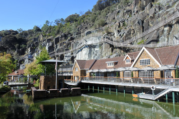 Fototapeta premium Penny Royal tourist attraction in Launceston Tasmania Australia