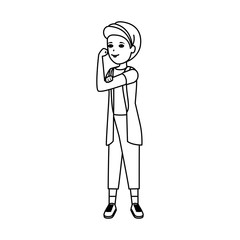 beautiful strong woman avatar character