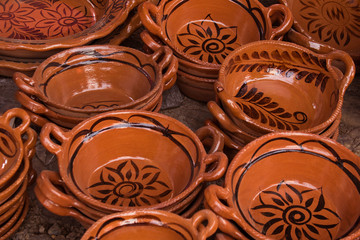traditional Mexican clay pots