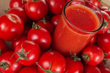 red tomato raw ripe vegetable,  juicy.