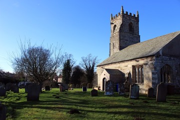 Fototapeta na wymiar St John The Baptist Church, Wilberfoss, East Riding of Yorkshire.