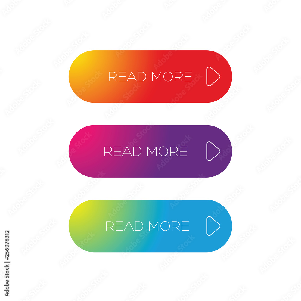 Poster read more web button call to action
