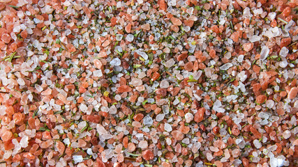 Tasty white pink and green