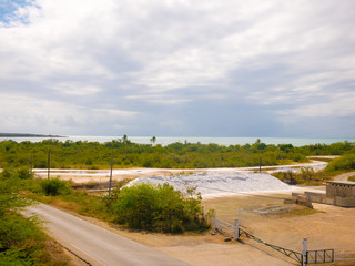 In Puerto Rico's southwest corner, Cabo Rojo, tons of salt are extracted from seawater annually