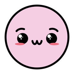 kawaii emoji cartoon face