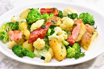 ベーコンと野菜の炒め物