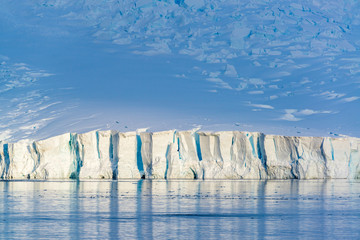 Icebergs and glaciers in Antarctica